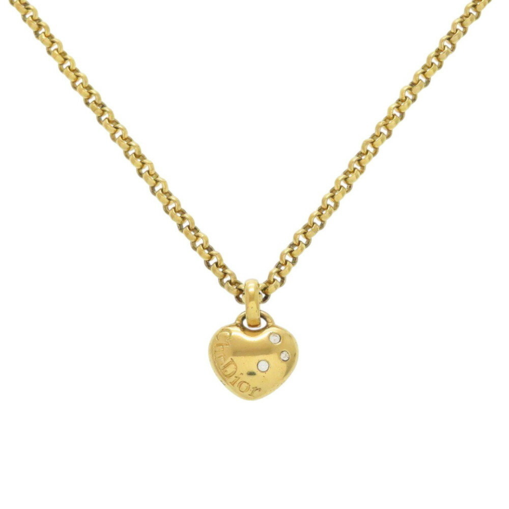 DIOR Gold Heart Necklace